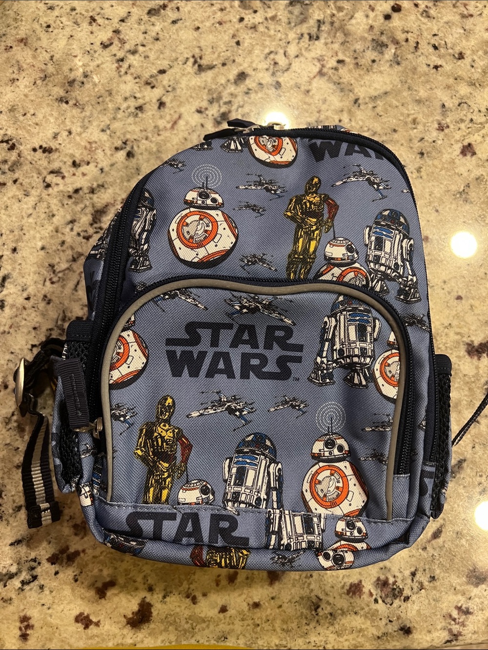 Pottery Barn Kids Blue Star Wars Droid Mini Backpack